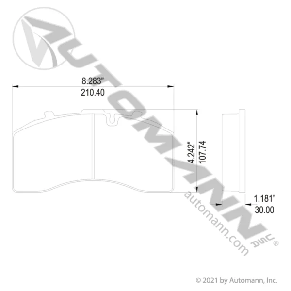 Air Disc Brake Pads Severe Duty - 141.D1369SD - Image 2