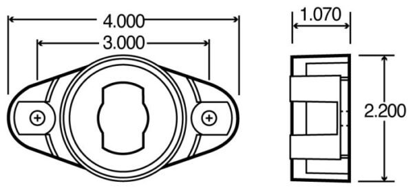 10728 Bracket Mount, 2 in Diameter Lights/ 2-1/2 in Diameter Lights - Image 2