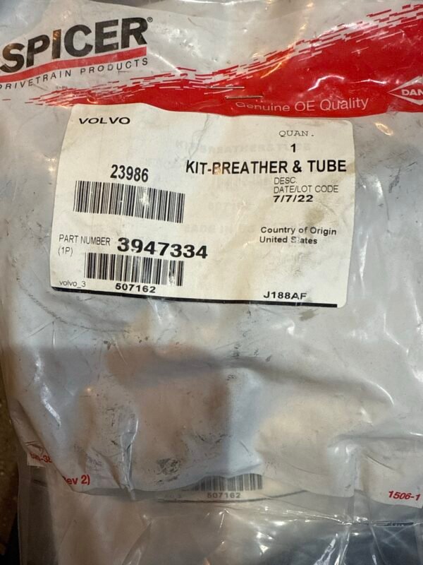 3947334 Volvo Housing Breather and Tube Kit - Image 2
